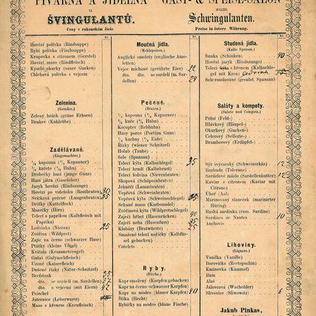 Nejstar�� j�deln� l�stek Jakuba Pinkase � U �vingulant�
