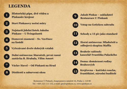 Restaurace U Pinkas� - Legenda