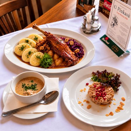 Svatomartinské menu v Praze - Restaurace U Pinkasů